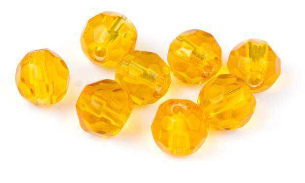 Bild på Darts Glass Beads Amber 8mm (7-pack)