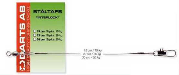 Bild på Darts Ståltafs Interlock (3 pack)