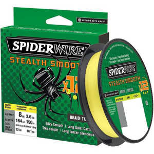 Bild på Spiderwire Stealth Smooth 12 Hi-Vis Yellow 150m 0,07mm / 6,0kg