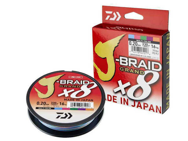 Bild på Daiwa J-Braid Grand X8 Multicolor 500m