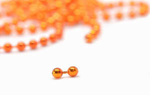 Bild på Bead Chain Eyes Metallic Orange 3,2mm