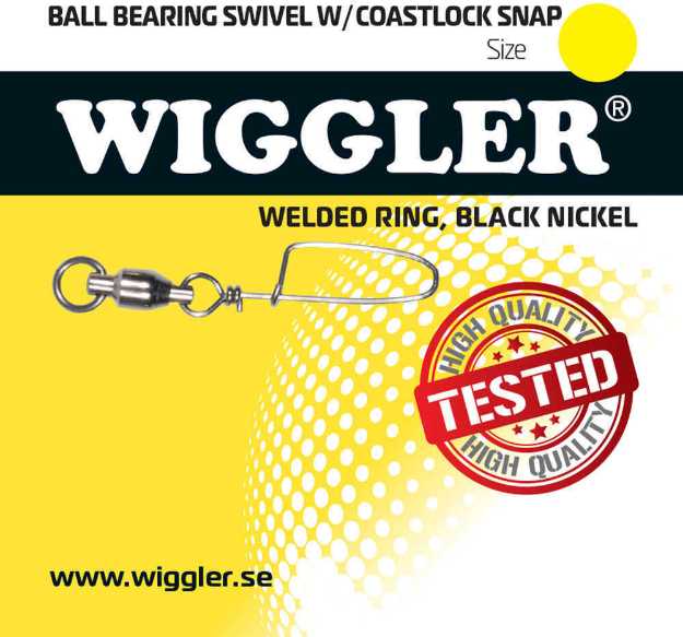 Bild på Wiggler Ball Bearing Swivel With Coastlock Black Nickel (1-2 pack)