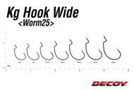 Bild på Decoy KG Hook Wide Worm25 (4-8 pack)