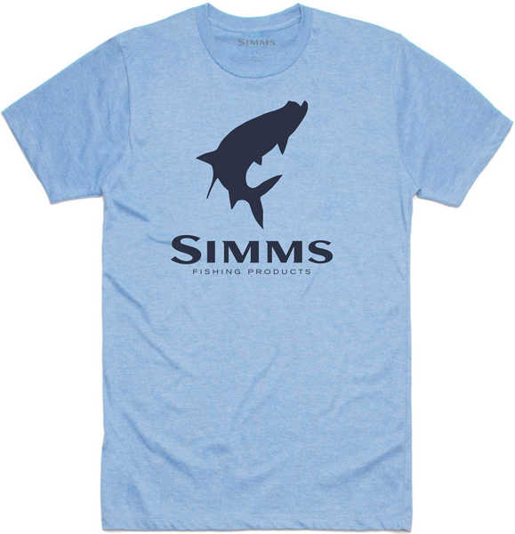 Bild på Simms Tarpon Logo T-Shirt Light Blue Heather