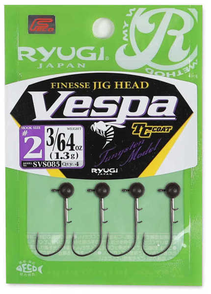 Bild på Ryugi Finesse Jig Head Vespa Tungsten 2,7g #2 (3 pack)