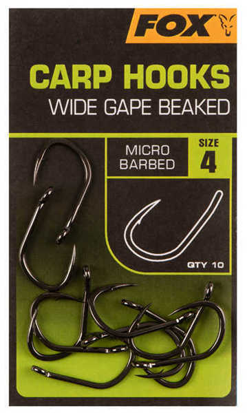 Bild på Fox Carp Hook Wide Gape Beaked (10 pack)