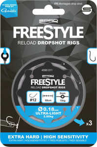 Bild på Spro Freestyle Reload Dropshot Rig (3 pack) #4 / 0,28mm