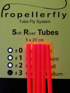 Bild på Propellerfly Soft River Tubes #3 / Fluo Red