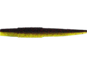 Bild på Westin Ned Worm 9cm (6 pack) Black/Chartreuse
