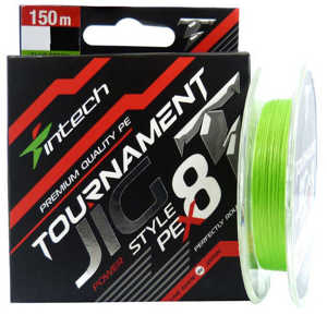 Bild på Intech Tournament Jig Style PE X8 Lime Green 150m 0,165mm / 6,7kg