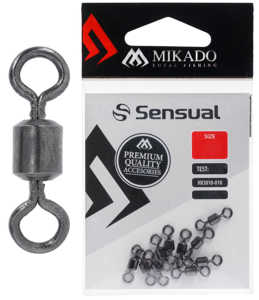 Bild på Mikado Sensual Roller Swivel Black Nickel (5-10 pack) #18 / 16kg (10 pack)