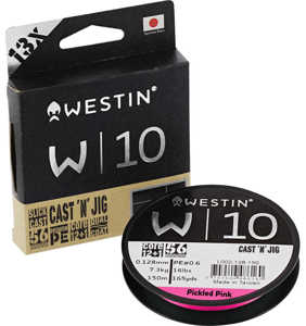 Bild på Westin W10 Cast 'N' Jig 13 Braid Pickled Pink 110m 0,128mm / 7,4kg