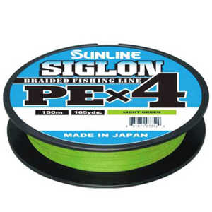 Bild på Sunline Siglon PE X4 Braid Light Green 150m 0,187mm / 9,2kg