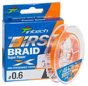 Bild på Intech First Braid X4 Orange 100m 0,165mm / 6,81kg
