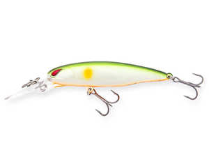 Bild på Nories Laydown Minnow Deep JW Lime Ayu/Orange Belly