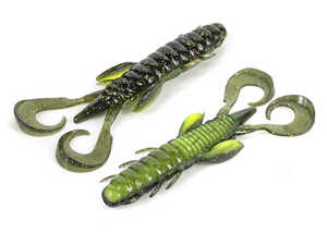 Bild på Molix Freaky Craw 10cm (5 pack) UV Watermelon Gold Chartreuse