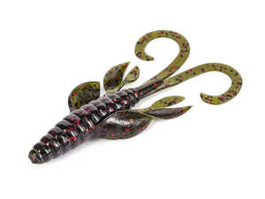 Bild på Molix Freaky Flip 10cm (8 pack) Green Pumpkin Red/Black Flake