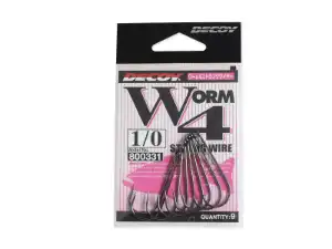 Bild på DECOY Strong Wire Hook Worm4 (5-9 pack) #1/0 (9 pack)