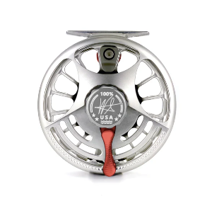 Bild på Seigler Saltwater SF (Small Fly #6-9) Silver/Red Handle & Lever