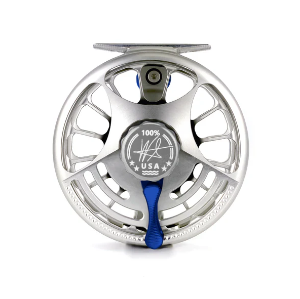 Bild på Seigler Saltwater MF (Medium Fly #9-10) Silver/Blue Handle & Lever