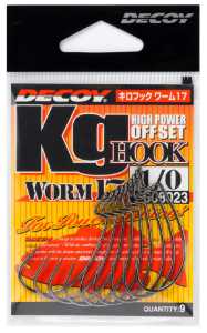 Bild på Decoy KG Hook Offset Worm17 (5-9 pack) #1 (9 pack)