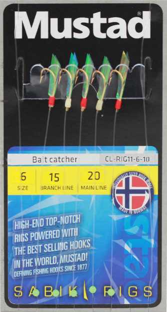 Bild på Mustad Bait Catcher Häckla (5 krokar #8)